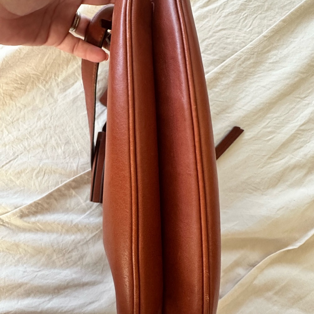 Coach Tan Leather Shoulder Bag - Picture 7 of 10